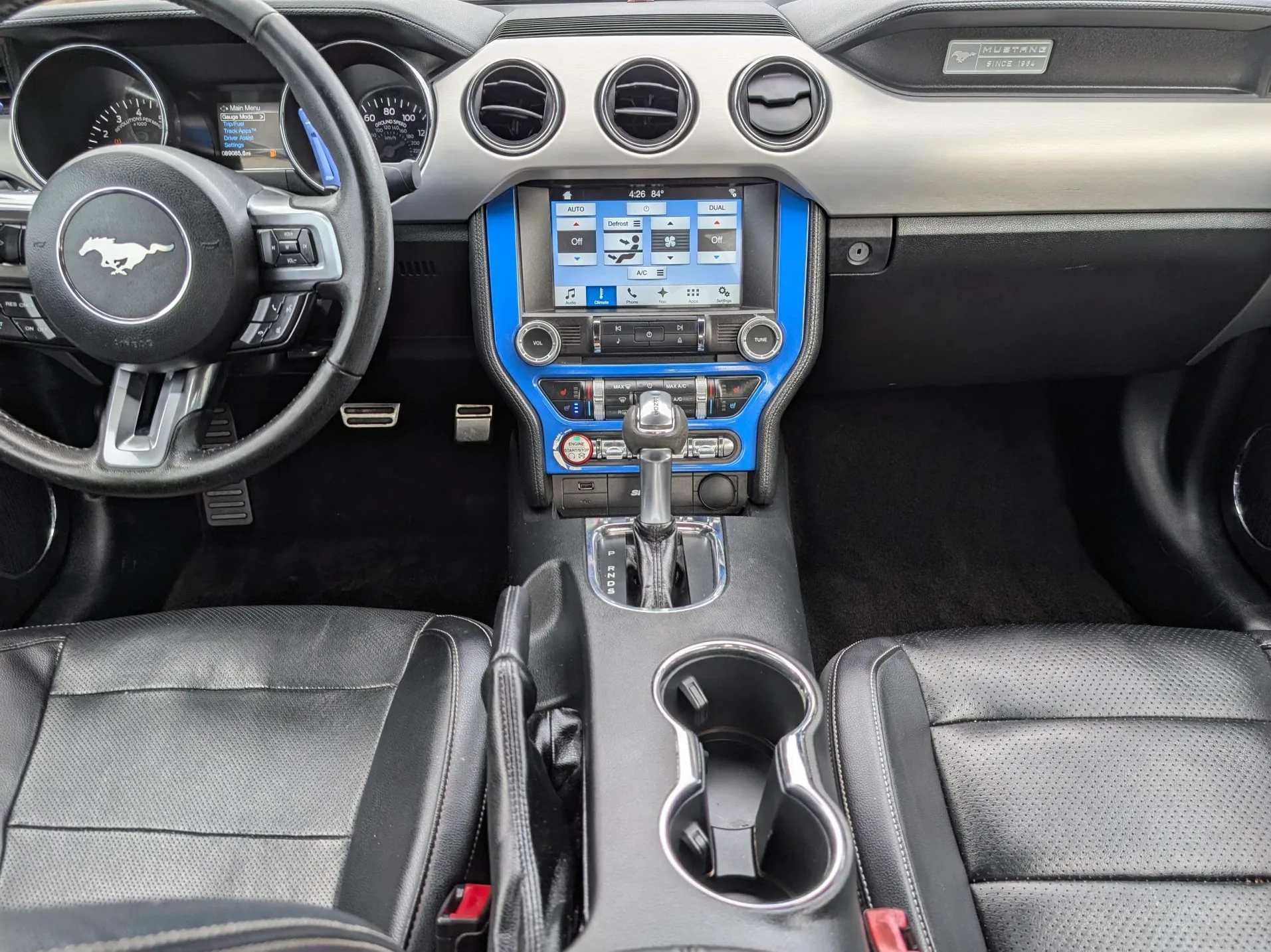 2017 Ford Mustang EcoBoost Premium Blue — view 14