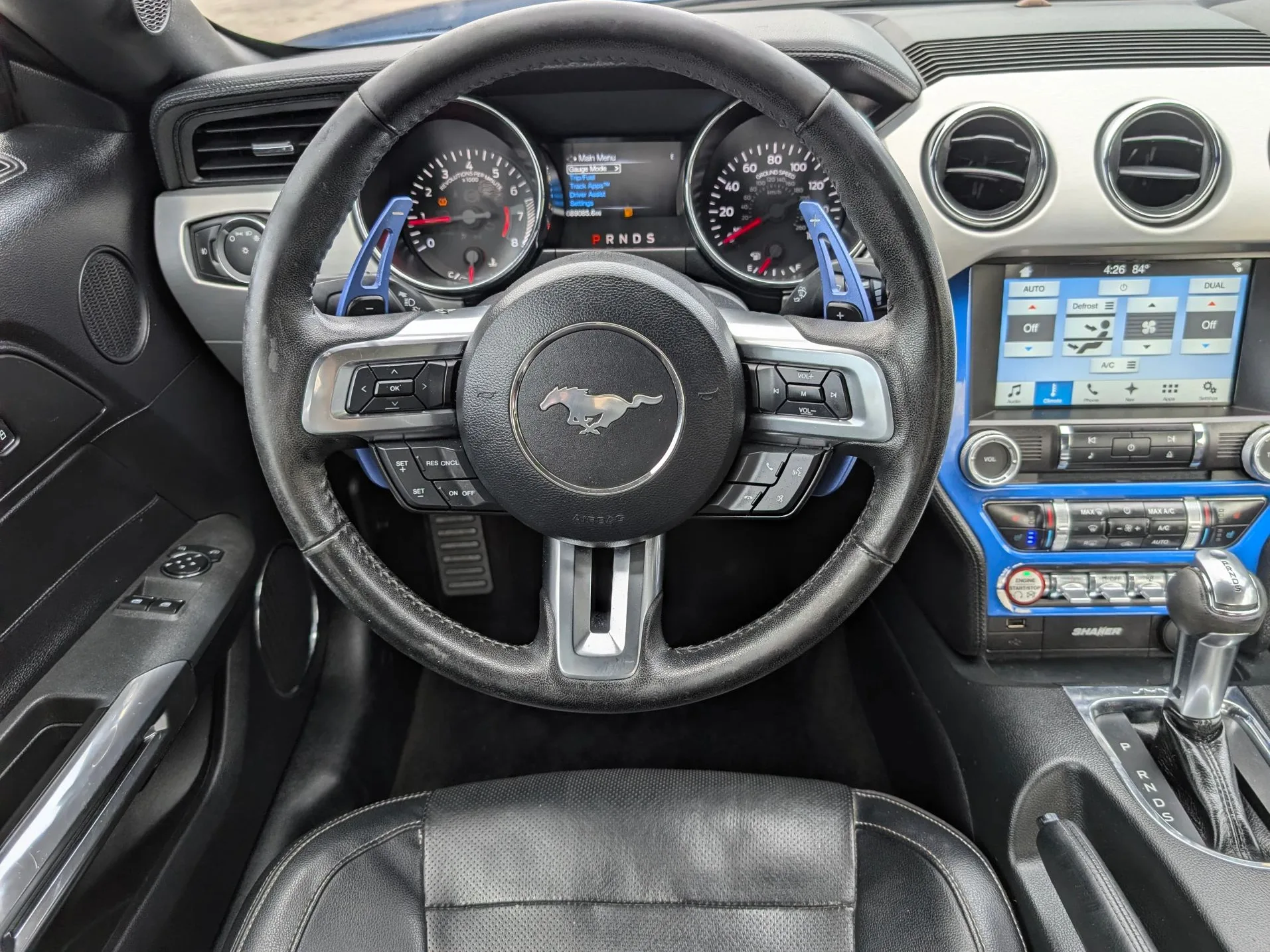 2017 Ford Mustang EcoBoost Premium Blue — view 13