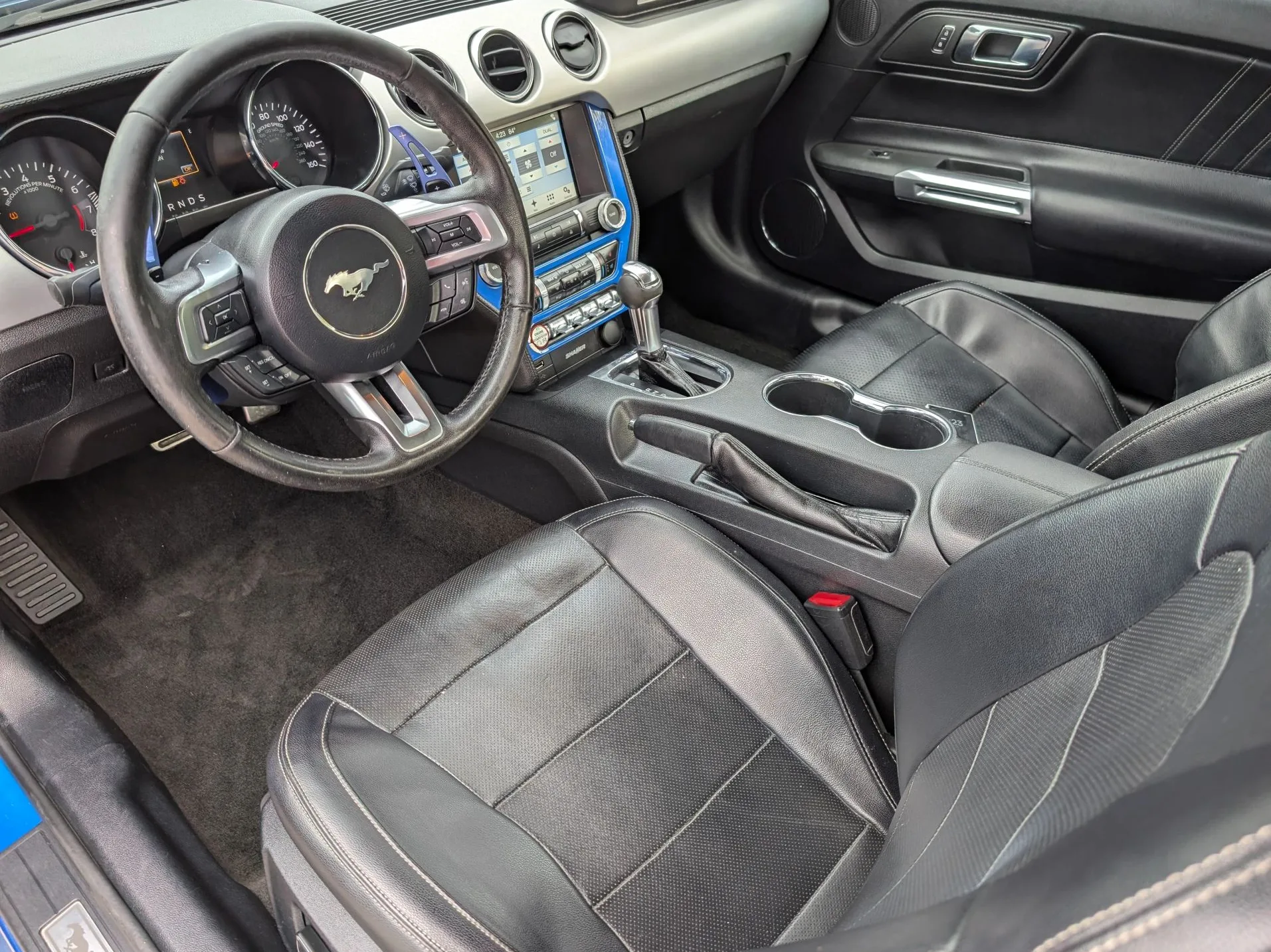 2017 Ford Mustang EcoBoost Premium Blue — view 18